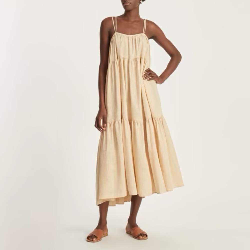 NWT Everlane Billow Tiered Maxi Dress